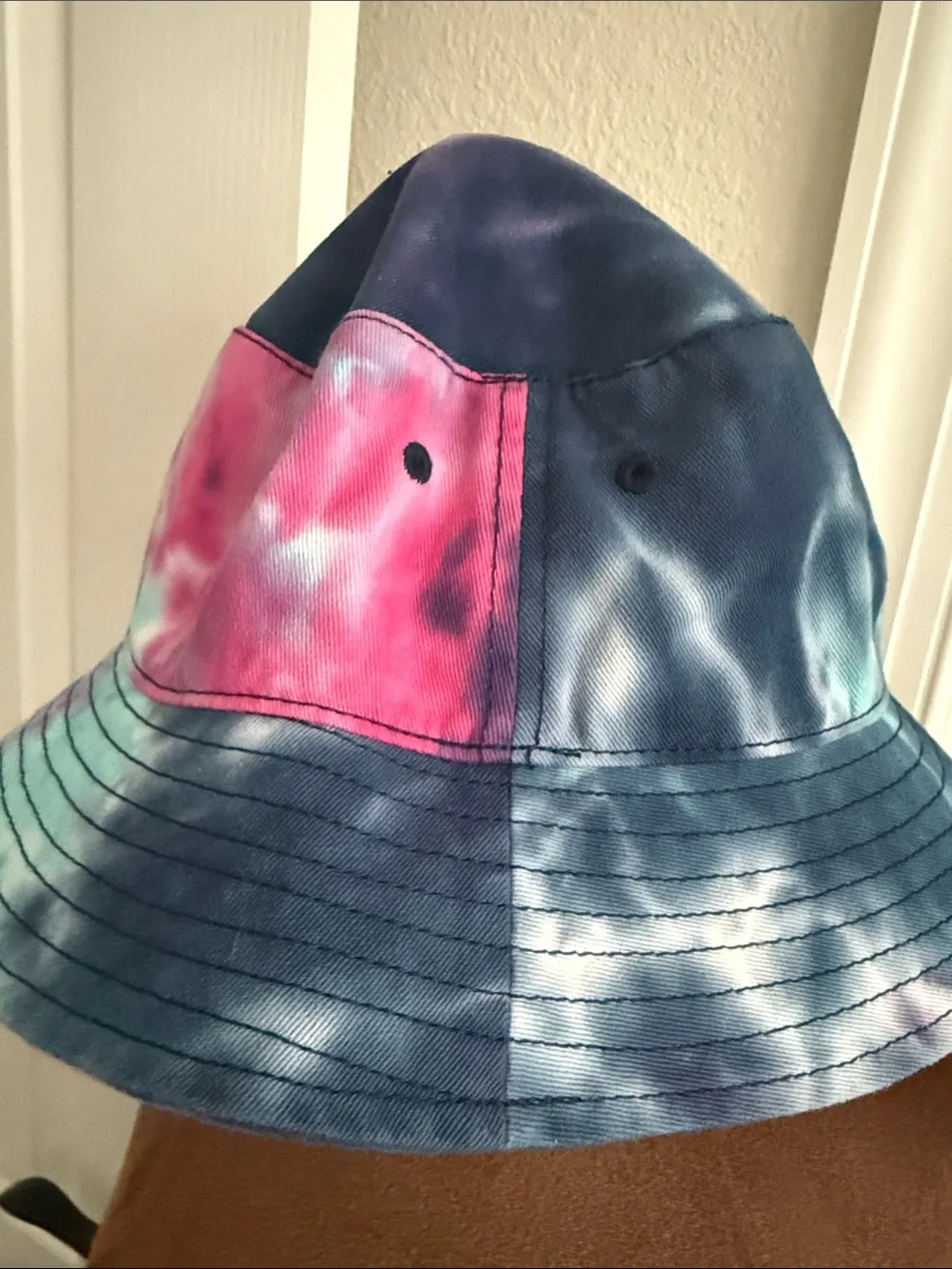 Life Is Good Kids' Tie-Dye Bucket Hat in Blue, Pink & Purple